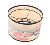 Veemoon Japanese Style Bamboo Lamp Shade for E27 Chandelier and Desk Lamps, Beige Creative Home Light Decor with Sturdy Bamboo and Iron Material, for Living Room or Bedroom