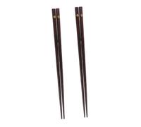 Veemoon Japanese Wooden Chopsticks Premium Kitchen Frying Chopsticks Comfortable Grip with Cherry Blossom Design 2 Pairs and Non-Slip Feature for Business Dinners and Special Occasions