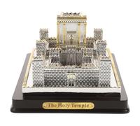 Veemoon Jerusalem Temple Resin Model Decor, Religious Faith Ornament Sculpture for Home and Office, Christian Craft Tabletop Statue for Living Room and Party Decorations