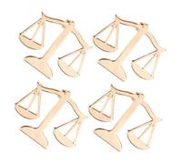 Veemoon Justice Lapel Pins for Daily Business 4pcs Alloy Metal Brooches with Precise Details, Emphasizing Professionalism and Sophistication for Lawyers and Legal Professionals