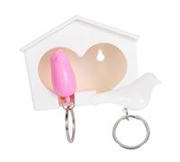 Veemoon Keychain Bird House Decor Double Sink Double Habitat Perfect Present Color