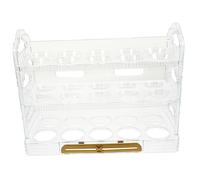 Veemoon Kitchen Egg Organizer Freezer Egg Organizer Large Capacity No Collision Suitable for Restaurant Family
