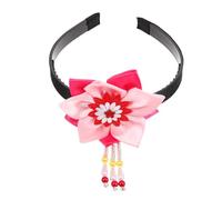 Veemoon Korean Traditional Hair Ornament Floral Tassel Headband for Girls Hanbok Festival Performance Flower Tassels Hairpin