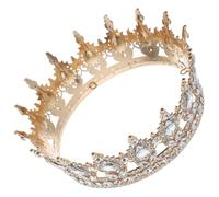 Veemoon Krone Königin Brautkrone Verwendet bei Schönheitswettbewerben Hochzeiten Partys Brautkopfbedeckungen Königin Kostüm Hochzeit Prom Pageant Haarschmuck