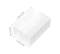 Veemoon Lab Freezer Storage Box Plastic with Multiple Compartments 2.95x2.04x1.18in Efficient Design Versatile Use for Research Institution and Hospital Sample Tubes