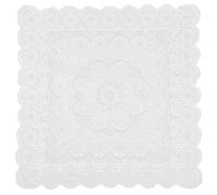 Veemoon Lace Dust Cover 60x60cm for Refrigerator and Microwave, Decorative Floral Lace Tablecloth Plum Blossom Pattern, Multifunctional Fridge and Lamp Shade Protector for Kitchen Use