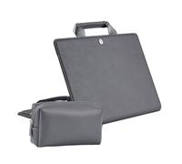 Veemoon Laptop Computer Case with Protective Cover and Power Cord Bag Flexible Material Elastic Fit for Macbook Pro Lightweight Gray Sleeve for Travel and Office Use