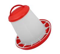 Veemoon Large Capacity Automatic Chicken Feeder Thickened Poultry Food Container with Anti-spill Trough for Chickens Chicks Geese Farm Use No Waste Hanging Feeder