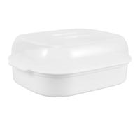 Veemoon Large Capacity Microwave Veggie Steamer with Lid and Tray Kitchen Steamer for Healthy Cooking Easy to Clean Suitable for Vegetables and Rice