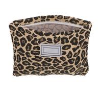 Veemoon Large Capacity Travel Toiletry Bag Leopard Print, Polyester Material, Big Opening Design, Easy to Store Cosmetics Holding Bag for Outdoor Use Random Color