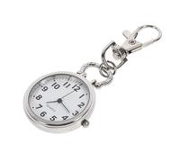 Veemoon Large Dial Zinc Alloy Pocket Watch Quartz Necklace Pendant Watch for Elderly with Big Numbers Decorative Suitable for Students and Exams Small Size Stainless Steel
