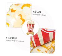 Veemoon Large Giant Popcorn Foil Balloon Standing Food Prop for Movie Night Party Halloween Carnival Decorations and Photo Backdrop