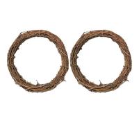 Veemoon Large Grapevine Wreath 2pcs Earth Vine Garland Grapevine Wreath Frame Wreaths Grapevine Ornaments Grapevine Wreath Ring Christmas Floral Hoop Willow Wreath Round Flowers Iron