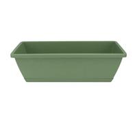 Veemoon Large Rectangular Resin Vegetable Planting Trough with Clip, Shallow Green Balcony Garden Pot for Outdoor and Indoor Use, Household Plant Basin for Growing Vegetables and Flowers