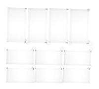 Veemoon Large Stationery Bag and Practical Pencil Bag, Thickened File Pouch with 3D Design, for Office and School Document Storage, 10Pcs Set for Efficient Ticket Holder Organization