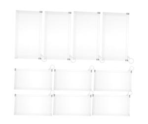 Veemoon Large Stationery Bag and Practical Pencil Bag, Thickened File Pouch with 3D Design, for Office and School Document Storage, 10Pcs Set for Efficient Ticket Holder Organization