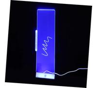 Veemoon LED Glowing Monitor Side Panel Memo Board for Laptop Computer Clear Desktop Note Holder with Light-up Reminder Space-Saving Message Writing Pad for Office and Home Use