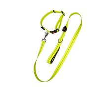 Veemoon LED Luminous Dog Leash and Collar Set, Light Outdoor Pet Pulling Rope with Reflective Strip, Sturdy Night Walking Lead for Small to Medium Dogs, 2pcs Kit