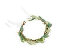 Veemoon Lightweight Bridal Headband Imitation Olive Leaf Wreath Greenery Hair Accessory for Wedding Photo Shoot Holiday Party Headdress for Brides and Friends