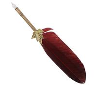 Veemoon Lightweight Calligraphy Dip Pen with Natural Plume for Smooth Writing Decorative Quill for Signature Art and Gift Comfortable Grip Vintage Style Office Calligraphy Pen