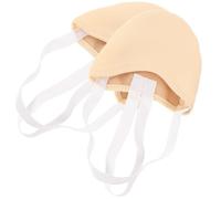 Veemoon Lightweight Contemporary Dance Shoes with Non-Slip Design and Pu Synthetic Leather Material, for Pilates Around The House Use, Featuring Golden Colour and Balance Support