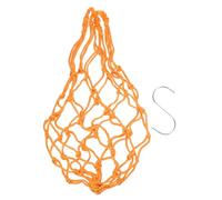 Veemoon Lightweight Multifunctional Chicken Feeding Net Bag with Rope and Hook for Poultry, Yellow Hanging Feeder Suitable for Chicken Vegetable and Fruit Treats