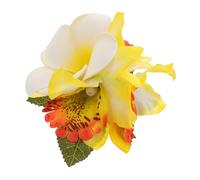 Veemoon Lightweight Tropical Hawaiian Plumeria Hair Clip Artificial Flower Hair Accessory for Women Elegant Faux Floral Pin for Beach Vacations Summer Festivals and Tropical Parties