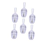 Veemoon Lip Balm Tube DIY Lip Gloss Tube 8Ml Container ABS Material Safe Labelled Design 6Pcs Travel Essential