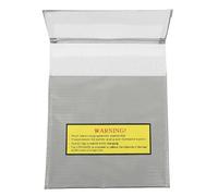 Veemoon Lipo Battery Fireproof Safety Bag 18x23cm Silver Small Charge Protective Pouch for Rc Drone Lithium Battery Storage and Charging