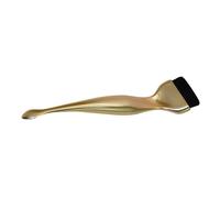 Veemoon Liquid Foundation Brush for Makeup Reusable Flat Brush for Even Coverage Elegant Gold Design Compatible with Various Foundation Types for Womens Makeup Routine