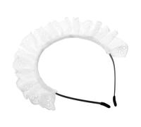 Veemoon Lolita Headband Lace Maid Headpiece Cosplay Hair Accessory Cute Japanese Style Lace Hairband for Women Role Playing Maid Costume