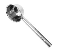 Veemoon Long Handle Stainless Steel Water Ladle 25x12cm, Large Kitchen and Garden Bailer Spoon for Self-Watering Plants and Cooking Utensils