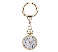 Veemoon Luminous Pocket Quartz Fob Watch with Key Ring Design and Zinc Alloy Material, Stylish Hanging Nurse Watch Suitable to Be Suspended on A Belt Or Bag, for Elderly Nurses and Daily