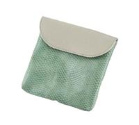 Veemoon Magnetic Buckle Leather Coin Purse Large Capacity Tampon Holder Simple Portable Design for Going Out Everyday Use Frosted Stylish Bag