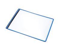Veemoon Magnetic Whiteboard Document Pocket Capacity Organizer for Office Home School Secure Hold Metal Surfaces Spacious Storage for Papers and Markers Blue