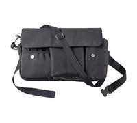 Veemoon Makeup Brush Bag Makeup Cosmetic Brush Bag Canvas Hands Free Convenient Classification Stylish Elegant Cosmetic Storage Waist Pouch with Belt Strap for Travel