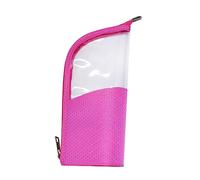 Veemoon Makeup Brush Storage Bag Cosmetic Brush Bag for Travel Rosy Compartments