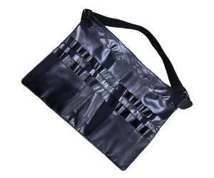 Veemoon Makeup Brush Storage Bag Pu Material Cross-Body Design for Makeup Artists The Go Includes Multiple Compartments for Easy Organization
