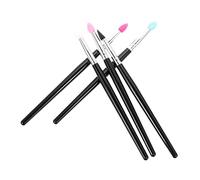 Veemoon Makeup Lip Brush Eyeshadow Makeup Brush 5pcs Silicone Soft Flexible Cosmetic Applicators for Women Daily Use