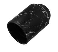 Veemoon Marble Pattern Lidless Trash Can Round Wastebasket for Bathroom Office Dorm Stable Structure Reusable Garbage Container for Home Organization