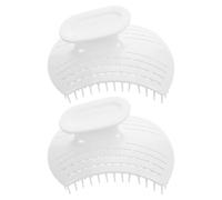 Veemoon Massager and Dandruff Bristles Silicone Hair Removal Growth for 2pcs Portable Shampoo Brush with Soft Versatile at Plastic Hair Scalp Exfoliator the Scalp Home Go