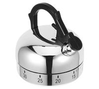 Veemoon Mechanical 60-Minute Wind Up Kitchen Timer in Tea Kettle Shape, Manual Countdown Cooking and Baking Timer for Study and Home Use, Cute Vintage Style Gadget