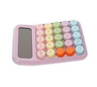 Veemoon Mechanical Keyboard Calculator with LCD Display Lilac Purple Lightweight and Portable Office Tool for Students and Adults Material for Math and Physics Tasks