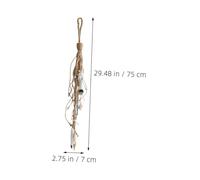 Veemoon Mediterranean Nautical Fish String Wall Decor with Jute Rope for Coastal Beach House Ocean Nursery Handcrafted Ocean Themed Hanging Ornament for Home Decoration