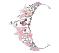 Veemoon Mermaid Crown Headband for Sparkly Seashell Tiara Hair Accessory for Birthday Celebrations Parties and Costume Dress Up Dazzling Rhinestone Embellishments and Sturdy Design