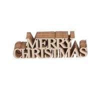 Veemoon Merry Christmas Wooden Cutouts Gift Tags and Ornaments 10pcs Unfinished Wood Slices for Crafts DIY Holiday Decorations for Tree and Presents