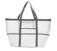Veemoon Mesh Shower Tote Bag for Beach Lightweight Beach Bag with Opening for Shells Compact Design for Outdoor Activities Durable Space Saving