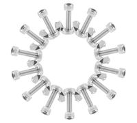 Veemoon Metal Bat Pins for Pottery Wheel Bat Replacement with Bolts and Wing Nuts Set 14pcs Silver Sturdy Fasteners for Ceramic Wheel Head, for On-the-go Crafting and Fabric Projects