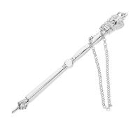 Veemoon Metal Bible Pointer Tool Decorative Torah Pointer Chain for Home School Travel Comfortable Grip Hand Scripture Marker