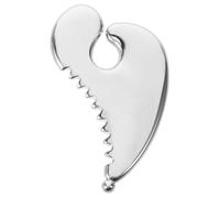Veemoon Metal Gua Sha Scraper Massage: Trigger Point Facial Scraper Tool - Aluminum Alloy Body Gua Sha Tool for Scar Tissue Massage Acupressure, Silver